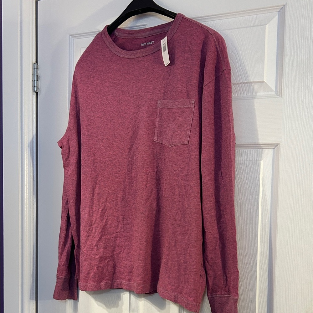Old Navy NWT Maroon Long Sleeve Tee - 100% cotton